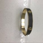 C Wonder leather black/gold bangle Black Photo 1