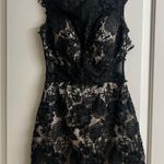 Black and Nude Mini Dress Size 4 Photo 0
