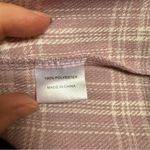 Pink Lily  Plaid Mini Skirt Fleece / Wool Type Soft Pink Winter Size XL NWT Photo 5