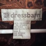 Dress Barn  Paisley Mandarin Collar Zip Front Jacket - Size L Photo 5