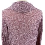 Everleigh Classic Burgundy Long Sleeve Cowl Neck Knit Sweater Photo 6