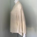 Anthropologie  cream open weave loose cardigan with wide sleeves one size Photo 2