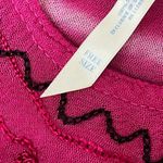 Ocean Breeze Knit Tunic Top Women’s One Size Pink Boho Hippie Sheer Embroidered Photo 6