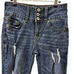 Song Curvy High Rise Skinny Ankle Stretch Denim Distressed Blue Jeans 5 or 27 Size undefined Photo 2