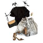 Free People Black Trust Me Bodysuit By Intimately Playsuit Ruffle Tassel Sz Sm Photo 3