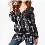 Free People Free People Medium Down By The Bay Boho Peasant Hippie Tunic Dress Top Photo 0