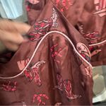 Anthropologie Midnight Bakery pajamas set tank top shorts western rust cowgirl hat boots satin Photo 6