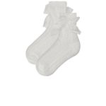 Lovers + Friends  Charlize Socks in White One Size New Womens Bow Photo 2