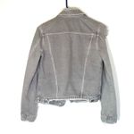 J Brand Slim Denim Distressed Jacket Pale Ash Grey Size XS Photo 11