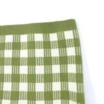 Lalavon Coordinated Set Checkered Crop Knit Sweater Set Green White Size Small Photo 6