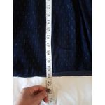 J.Crew  Womens Skirt Sz 2 Gold thread Blue Lined Semi Sheer Knee-Length Coastal Photo 11