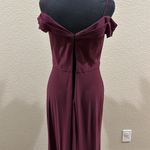 Morgan & Co  Burgundy off the shoulder Gown Photo 7