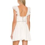 Tularosa  Revolve Parker Mini Dress Cotton Gauze Eyelet Flutter Sleeves Sz‎ S Photo 2