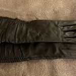 Newport News Long leather black gloves OS Photo 9