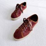 Celtic & Co • Luxe Espadrille Pumps sneaker platform rust suede leather jute Brown Size 9 Photo 4