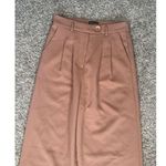 White Fox Boutique  Press Pause Pant Terracotta Brown Wide Leg Trousers Pleated S Photo 3