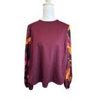Nine West NWT Women’s  Blouse Size XL Long Puff Sleeve Crewneck Retail $29.99 Photo 1