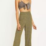 Urban Outfitters Geo Floral High-Rise Soft Flare Trousers M Photo 0