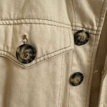 Free People Ivory Ecru Eisenhower Button Up Jean Jacket Small Photo 3
