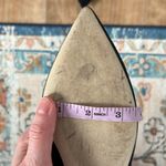 J.Crew Suede Lace Up Flats Black and Gold Size 8 Pointed Toe Gladiator Ballet Photo 11