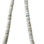 Vintage Natural Shell Heishi Necklace with Brass Accents Photo 7