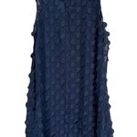 Nic+Zoe  Black Textured 3 D Polka Dot Shift Dress Medium Photo 1