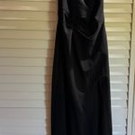 Lulus Dramatic Efforts Black One-Shoulder Knotted Maxi Dress Photo 4