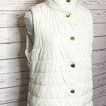 Michael Kors White Snap Button Puffer Vest Women’s Size Small Photo 2
