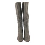 Abound  Womens Boots Faux Suede Zipper Block Heel Gray Size 9 Photo 1