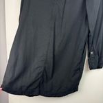 Lou & grey  Womens 100% Lyocell Shirt Dress Button Down Sz Medium Black Popover Photo 12