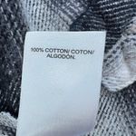 Lucky Brand Plaid Shirt Jacket Cotton Button Front Shacket Black White Large Photo 4