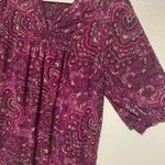 a.n.a Pink Paisley Pront Floral Layered Blouse | Shirt | Top | Business Casual Photo 1