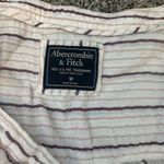 Abercrombie & Fitch Striped White and Pink Women's Top Photo 1