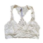 Free People Bralet Women Small White Lace Intimates Racerback Flirty Layering Photo 3