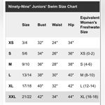 New Junior’s XXL Teal Floral Colorful Bright Puff Sleeve V neck Swim top Size undefined Photo 2