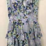 MISA Los Angeles  Light Blue Periwinkle Floral Alona Mini Dress womens Small Photo 3