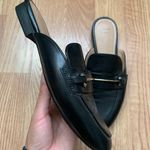A New Day Women’s Black Slip On Mules Flats with Gold Buckle Photo 5