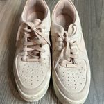 Nike Air Force 1s Light Pink Suede Sneakers Photo 1