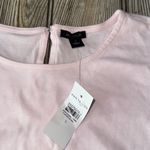 Ann Taylor blouse smocked flutter capped sleeve small NEW Pink Ruffle Sleeve Top Photo 3
