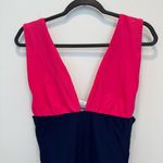 J crew colorblock navy one piece size M Pink Size M Photo 4