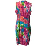 kim rogers  14 tropical bright floral sleeveless Photo 2