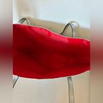 Clinique  Metallic Silver and Red Reversible Tote Handbag Photo 4