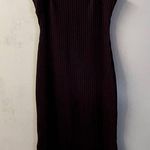 Charlotte Russe Dark Burgundy Ribbed Midi Dress Size S GUC Photo 9