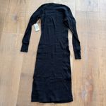 Cotton Citizen NEW NWT Black Monaco Long Sleeve Midi Dress Photo 8