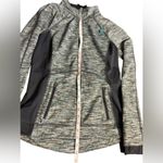 Tangerine  Zig Zag Full Zip Front Athletic Performance‎ Jacket Sz small Photo 7