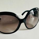 Fendi  Oversized Black Gradient Lense Sunglasses Made in Italy Large Cat Wrap Photo 1
