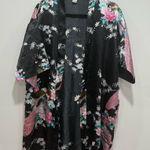 Peacock kimono robe Black Size M Photo 0