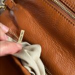 Tory Burch  brown leather logo fold over gold chain rare crossbody bag Photo 8