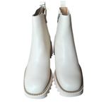 Sam & Libby  Womens 7 Lennon Vanilla Ivory Lug Sole Side Zip Chelsea Boots NEW Photo 9