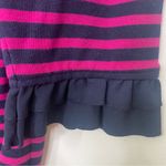 Talbots  100% Cotton Jersey Stripe Midi Shift Dress 2X Photo 6